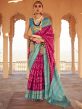 Magenta Traditional Saree With Patola Prints