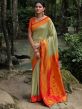 Green Zari Woven Saree In Silk