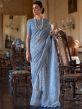 Blue Printed Casual Wear Saree