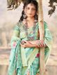 Blue Casual Wear Saree With Prints