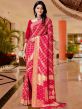 Red Wedding Wear Georgette Saree With Blouse