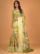 Green Casual Wear Saree In Cotton