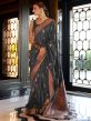 Grey Party Wear Silk Saree With Blouse