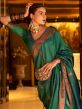 Green Zari Woven Saree In Banarasi Silk