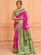 Purple Zari Woven Silk Saree