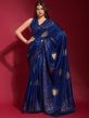 Blue Party Wear Saree In Georgette