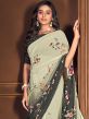 Green Shaded Casual Wear Saree In Georgette