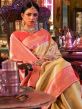 Golden Woven Festive Saree In Silk