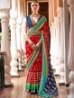 Red Traditional Silk Saree With Blouse
