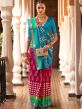 Pink Patola Wedding Wear Sari In Silk