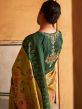 Yellow Tussar Silk Saree With Blouse