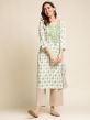 White Casual Wear Kurta With Prints