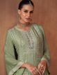 Green Mirror Embroidered Palazzo Salwar Kameez