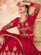 Red Thread Embroidered Anarkali Salwar Kameez