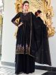 Black Sequins Embroidered Palazzo Style Salwar Suit