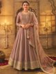 Prachi Desai Brown Embroidered Suit In Art Silk