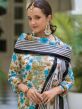 White Floral Printed Pant Style Suit