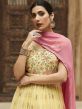 Yellow Embroidered Anarkali Salwar Kameez With Dupatta