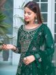 Green Embroidered Net Anarkali Salwar Kameez