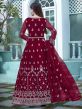 Maroon Zari Embroidered Anarkali Suit With Dupatta