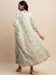 White Casual Anarkali Suit In Cotton
