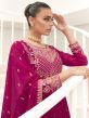 Pink Sequins Embroidered Salwar Kameez With Dupatta