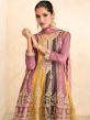 Multicolor Pakistani Sharara Salwar Suit With Dupatta