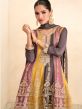 Multicolor Zari Embroidered Sharara Salwar Kameez