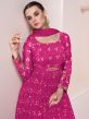Pink Bandhani Printed Long Anarkali Salwar Kameez