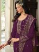Purple Pakistani Suit With Dupatta