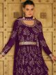 Purple Designer Salwar Kameez With Dupatta