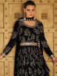 Black Embriodered Salwar Kameez in Georgette