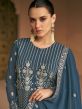 Blue Anarkali Salwar Suit With Resham Embroidery