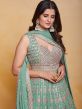 Green Embroidered Floor Length Anarkali Suit