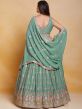 Green Embroidered Floor Length Anarkali Suit