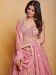 Pink Floor Length Anarkali Suit With Embroidery