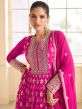 Pink Embroidered Floor Length Anarkali Suit Set