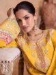 Yellow Palazzo Styled Salwar Kameez With Dupatta