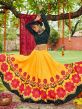 Yellow Floral Lehenga Choli With Dupatta