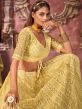 Yellow Sequins Embroidered Net Lehenga Choli With Dupatta