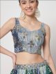 Multicolor Bandhej Printed Lehenga Choli In Art Silk