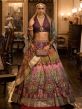 Multicolor Bridal Stone Embellished Lehenga Set