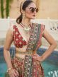 Brown Silk Bridal Lehenga Sequins Embroidery