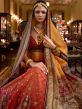 Multicolor Bridal Silk Lehenga With Mirror Work