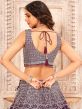 Purple Sequined Bridesmaid Lengha In Net