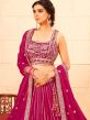Pink Sequins Embroidered Bridesmaid Lehenga Set