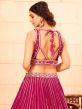 Pink Sequins Embroidered Bridesmaid Lehenga Set