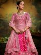 Pink Bridal Lehenga Choli With Heavy Embroidery