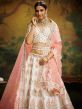 White Stones Embellished Lehenga Choli In Silk