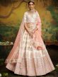 White Stones Embellished Lehenga Choli In Silk